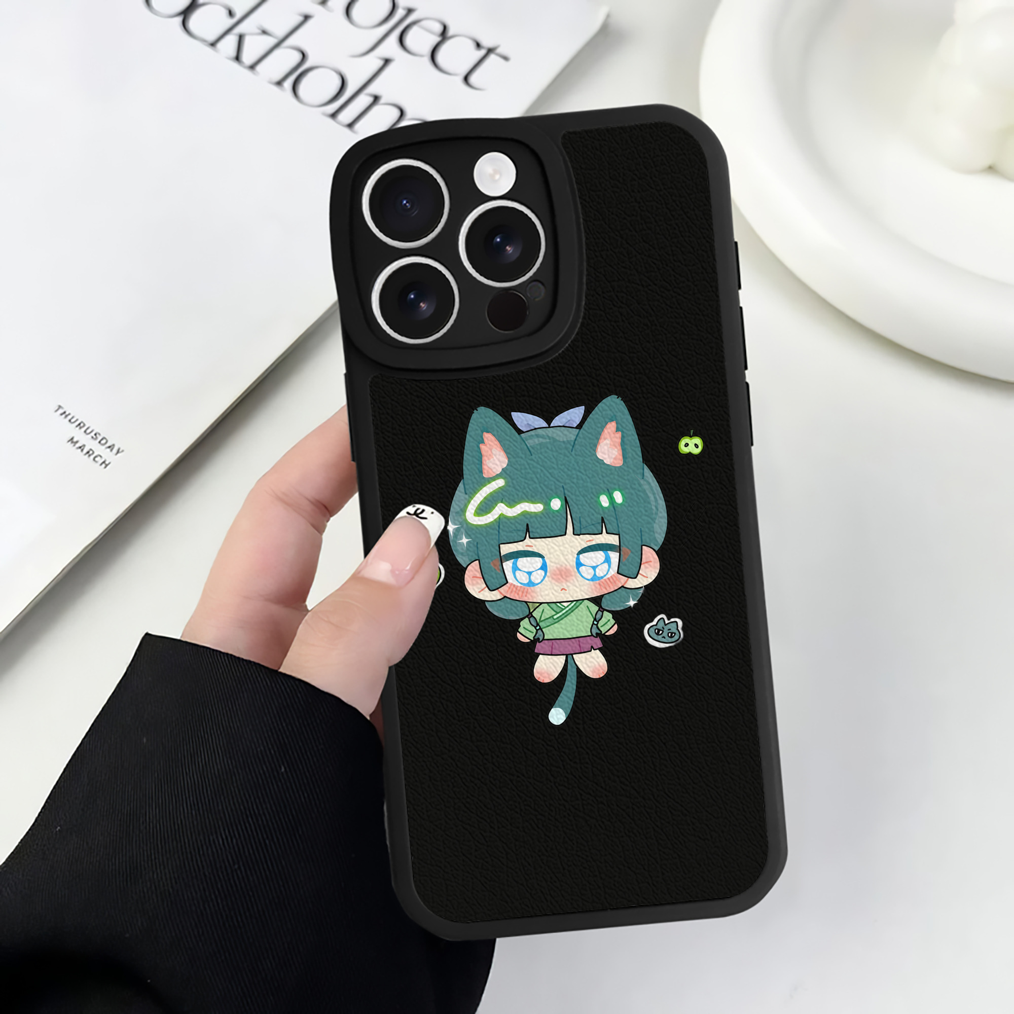 薬屋のひとりごと The Apothecary Diaries 【iPhone 16シリーズ対応】シリコンスマホケース（レザー調） 材質：シリコン